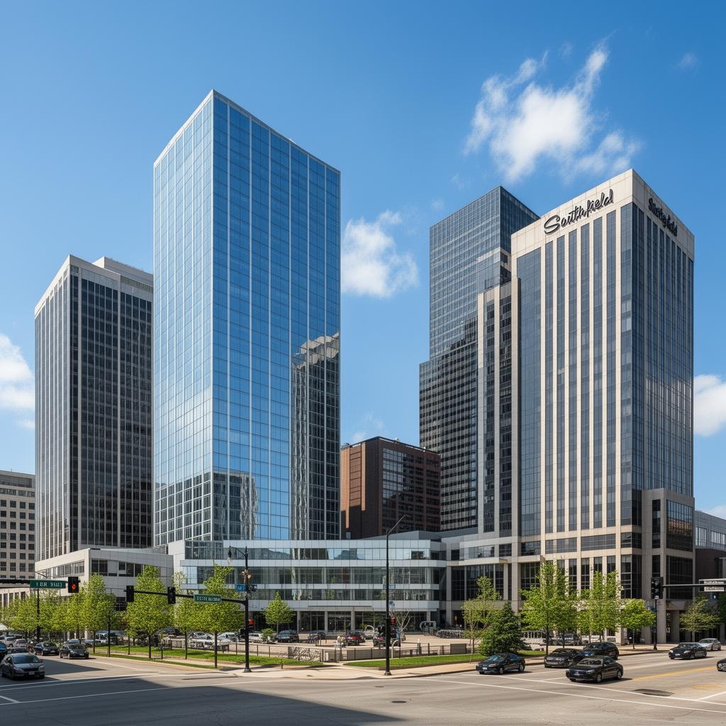 Southfield Town Center skyline, Southfield, Michigan